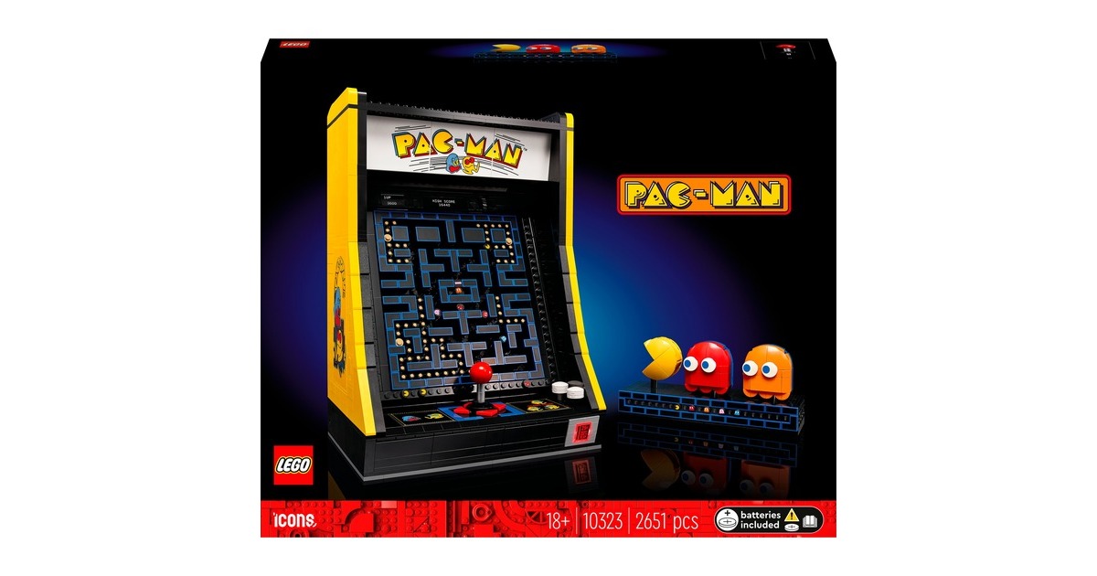 LEGO 10323 Icons PAC-MAN Spielautomat, Konstruktionsspielzeug