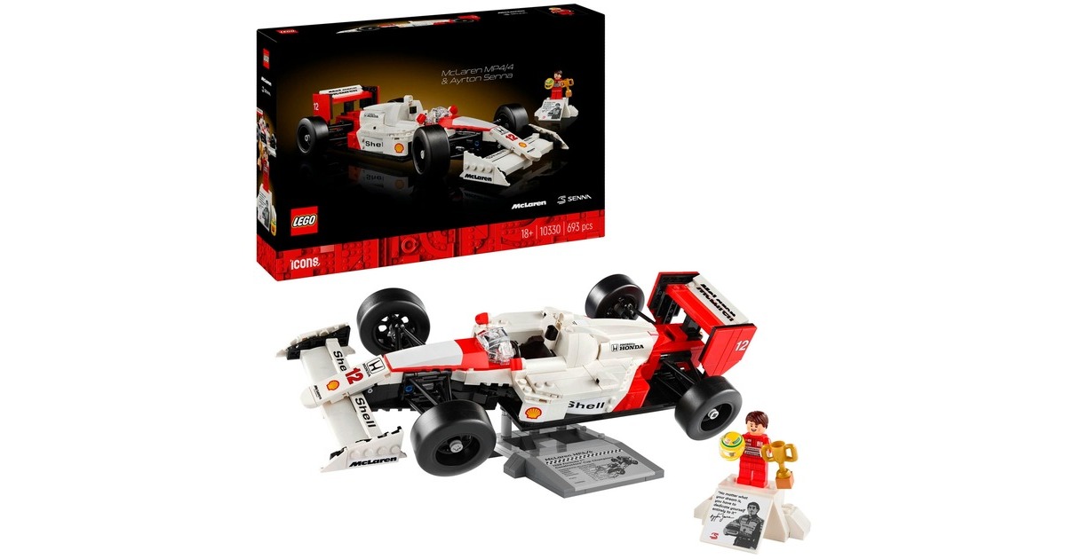 LEGO 10330 Icons McLaren MP4/4 & Ayrton Senna, Konstruktionsspielzeug