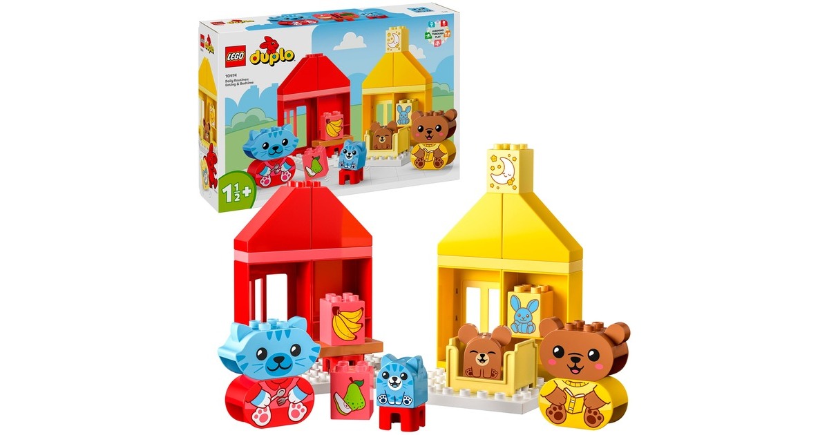 LEGO 10414 DUPLO Alltagsroutinen: Essen & Schlafenszeit, Konstruktionsspielzeug LEGO 10414 DUPLO Alltagsroutinen: Essen & Schlafenszeit, Konstruktionsspielzeug