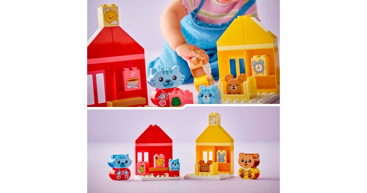 LEGO 10414 DUPLO Alltagsroutinen: Essen & Schlafenszeit, Konstruktionsspielzeug