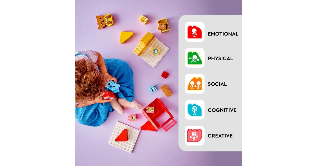 LEGO 10414 DUPLO Alltagsroutinen: Essen & Schlafenszeit, Konstruktionsspielzeug