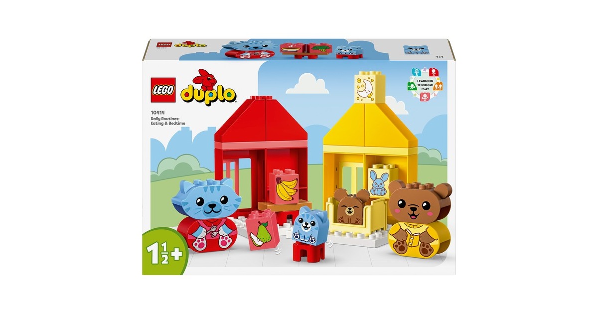 LEGO 10414 DUPLO Alltagsroutinen: Essen & Schlafenszeit, Konstruktionsspielzeug
