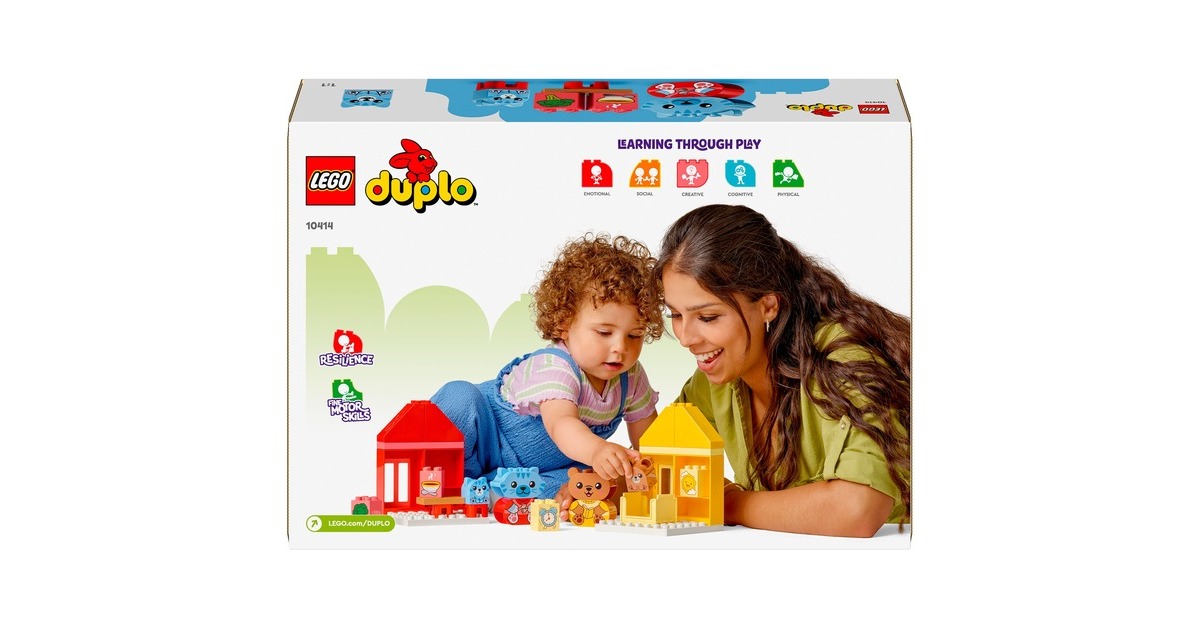 LEGO 10414 DUPLO Alltagsroutinen: Essen & Schlafenszeit, Konstruktionsspielzeug
