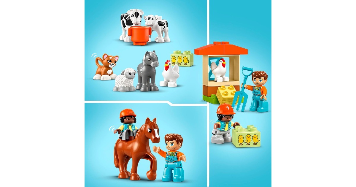 LEGO 10416 DUPLO Tierpflege auf dem Bauernhof, Konstruktionsspielzeug