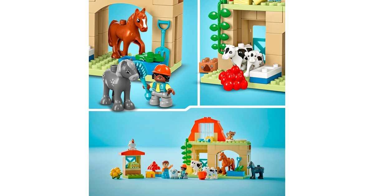 LEGO 10416 DUPLO Tierpflege auf dem Bauernhof, Konstruktionsspielzeug