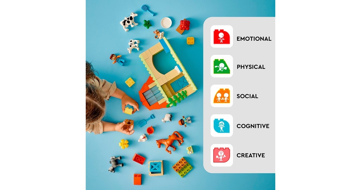 LEGO 10416 DUPLO Tierpflege auf dem Bauernhof, Konstruktionsspielzeug