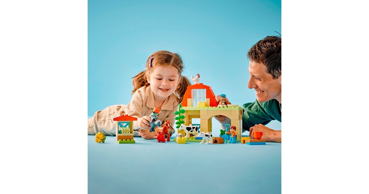 LEGO 10416 DUPLO Tierpflege auf dem Bauernhof, Konstruktionsspielzeug