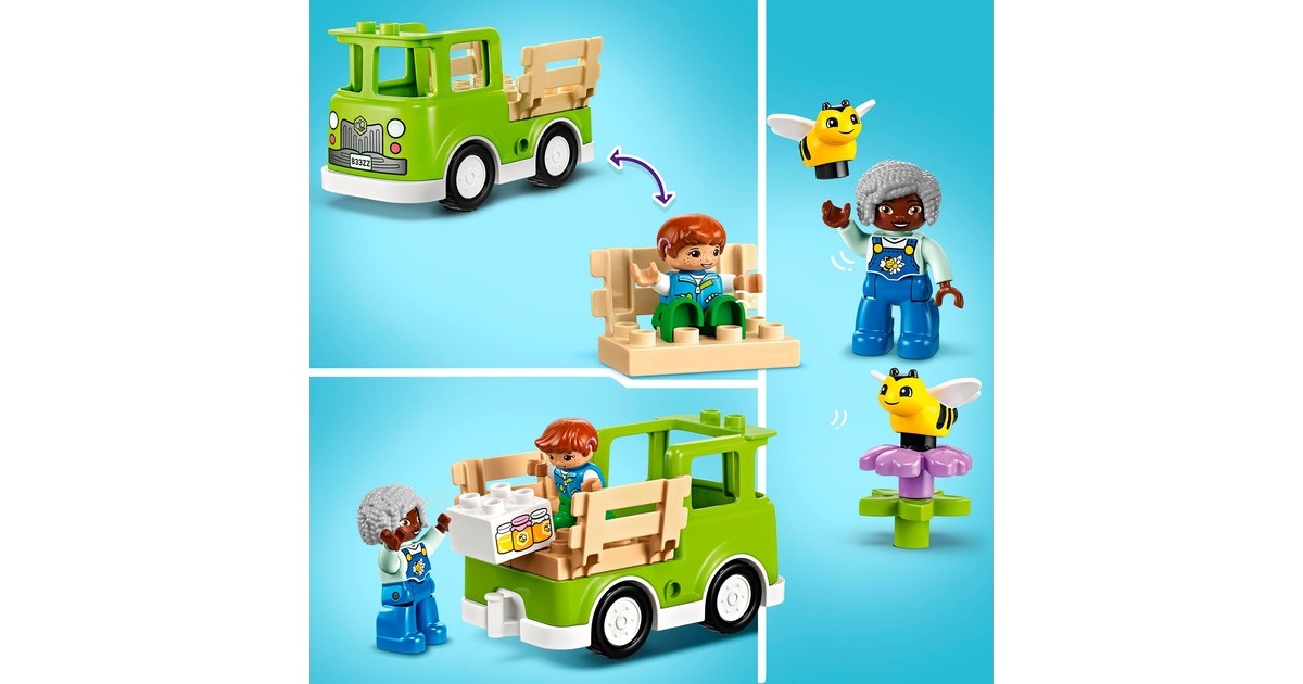 LEGO 10419 DUPLO Imkerei und Bienenstöcke, Konstruktionsspielzeug