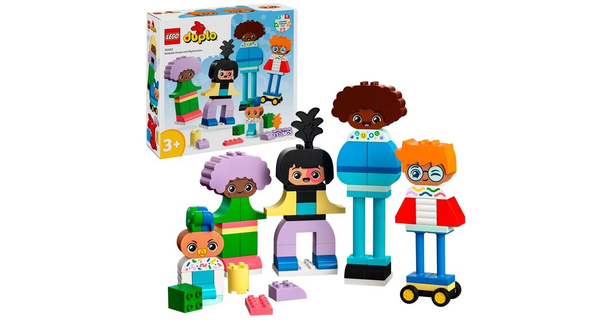 LEGO 10423 DUPLO Baubare Menschen mit großen Gefühlen, Konstruktionsspielzeug LEGO 10423 DUPLO Baubare Menschen mit großen Gefühlen, Konstruktionsspielzeug