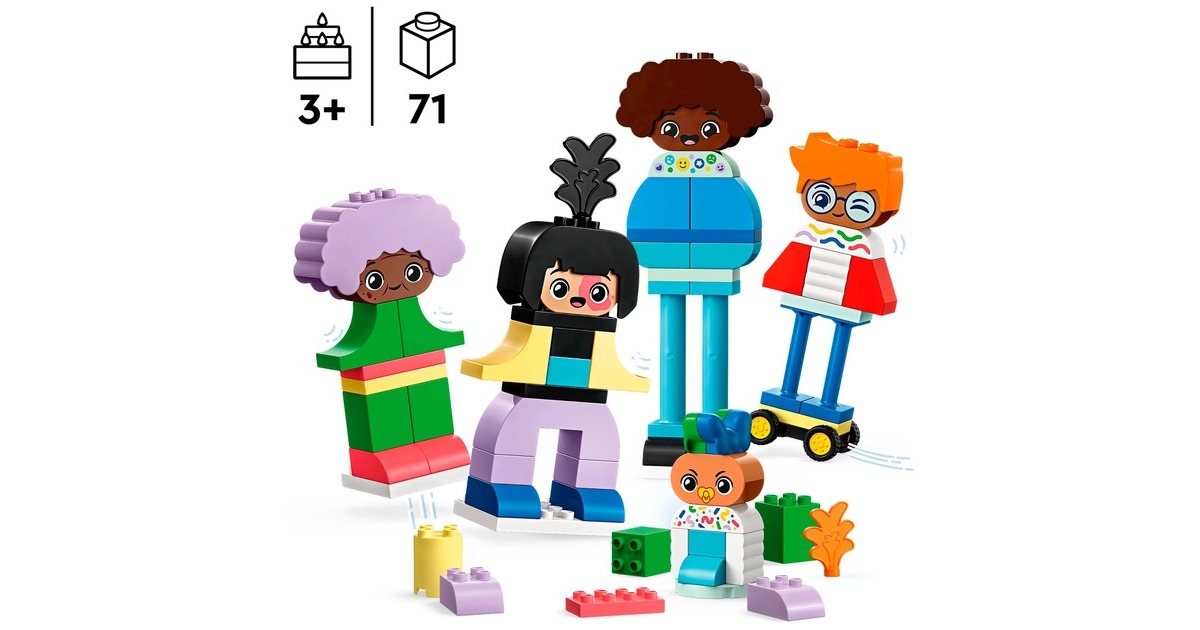 LEGO 10423 DUPLO Baubare Menschen mit großen Gefühlen, Konstruktionsspielzeug