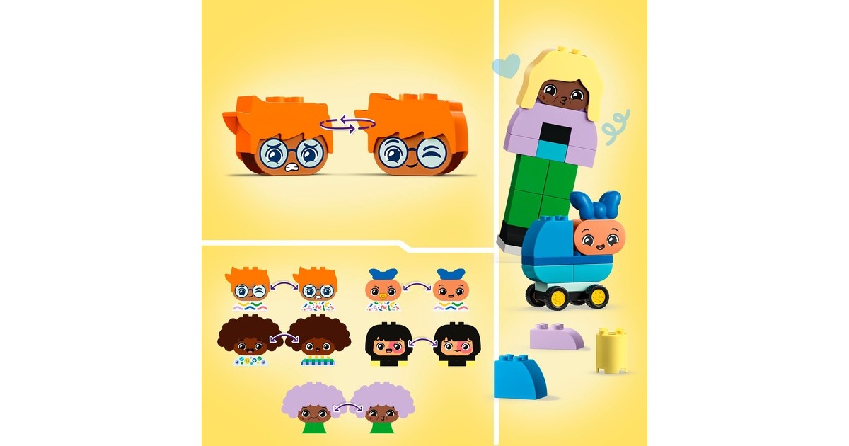 LEGO 10423 DUPLO Baubare Menschen mit großen Gefühlen, Konstruktionsspielzeug