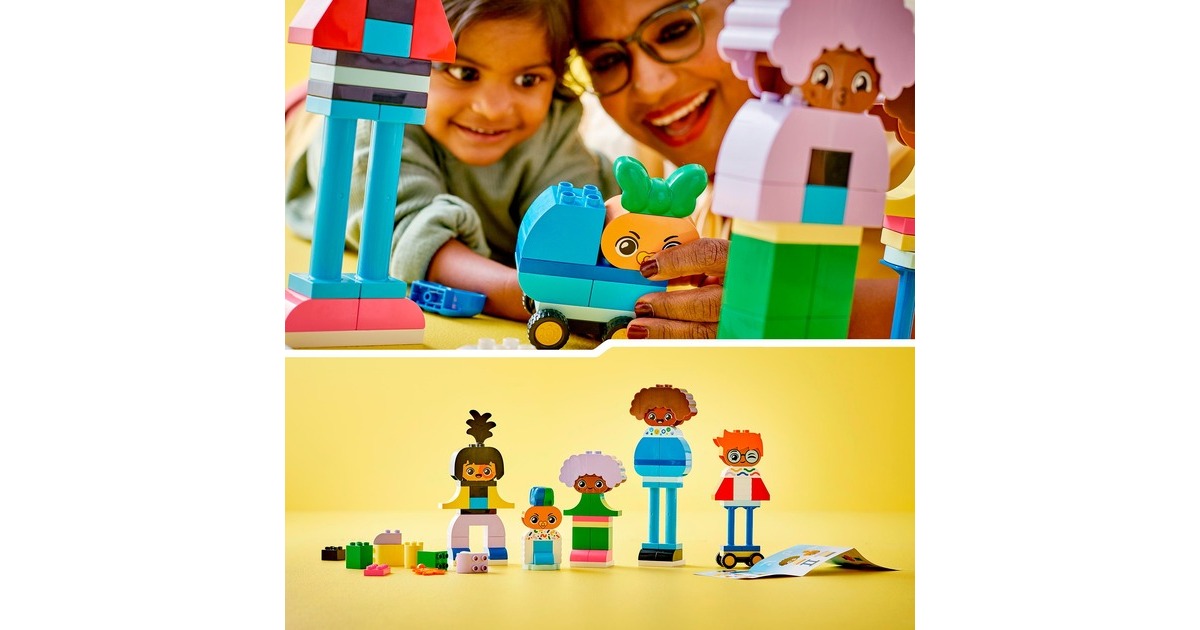 LEGO 10423 DUPLO Baubare Menschen mit großen Gefühlen, Konstruktionsspielzeug