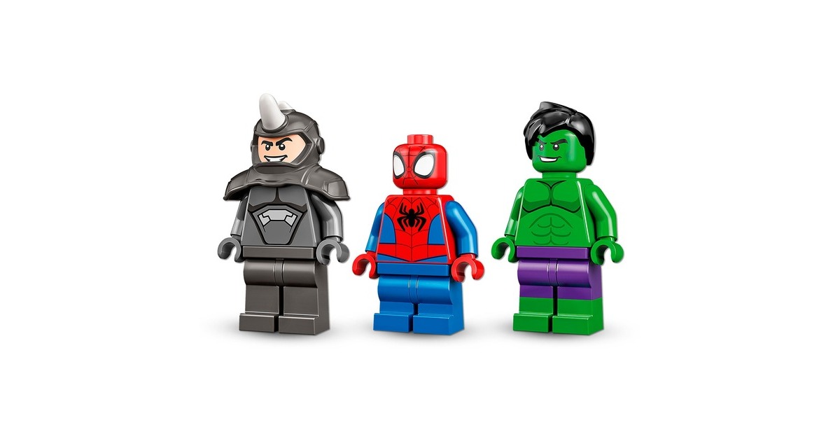 LEGO 10782 Marvel Spidey und seine Super-Freunde: Hulks und Rhinos Monster Truck-Duell, Konstruktionsspielzeug