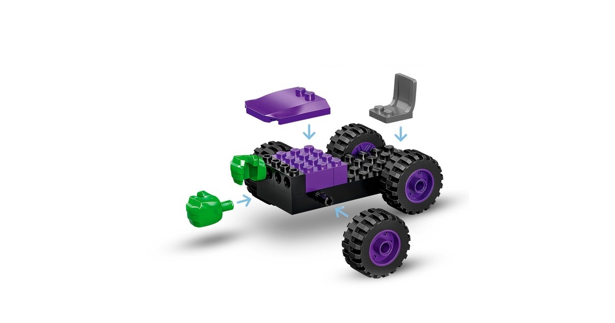 LEGO 10782 Marvel Spidey und seine Super-Freunde: Hulks und Rhinos Monster Truck-Duell, Konstruktionsspielzeug