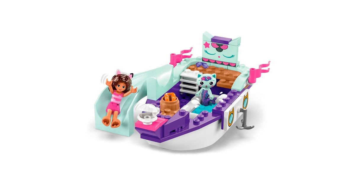 LEGO 10786 Gabby's Dollhouse Gabby & Meerkätzchens Schiff und Spa, Konstruktionsspielzeug