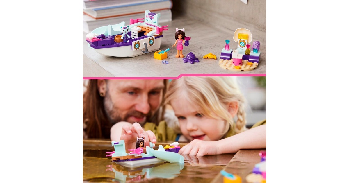 LEGO 10786 Gabby's Dollhouse Gabby & Meerkätzchens Schiff und Spa, Konstruktionsspielzeug