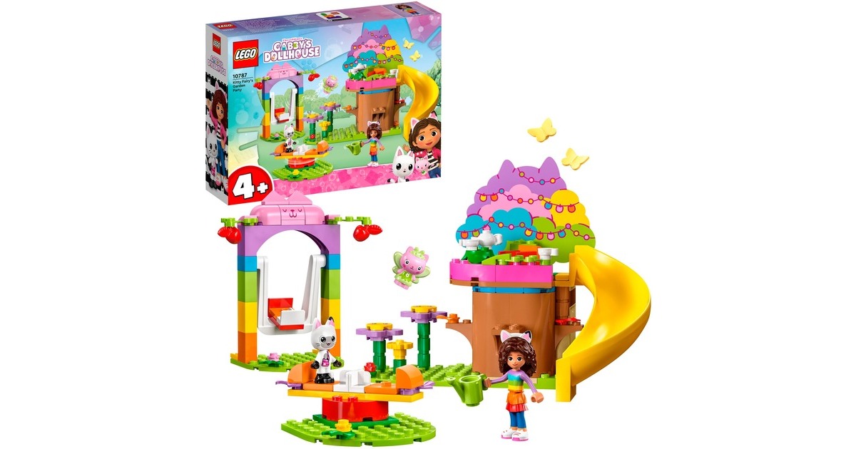 LEGO 10787 Gabby's Dollhouse Kitty Fees Gartenparty, Konstruktionsspielzeug