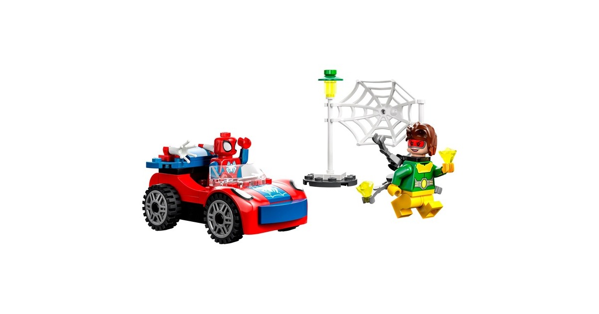 LEGO 10789 Marvel Spidey und seine Super-Freunde Spider-Mans Auto und Doc Ock, Konstruktionsspielzeug
