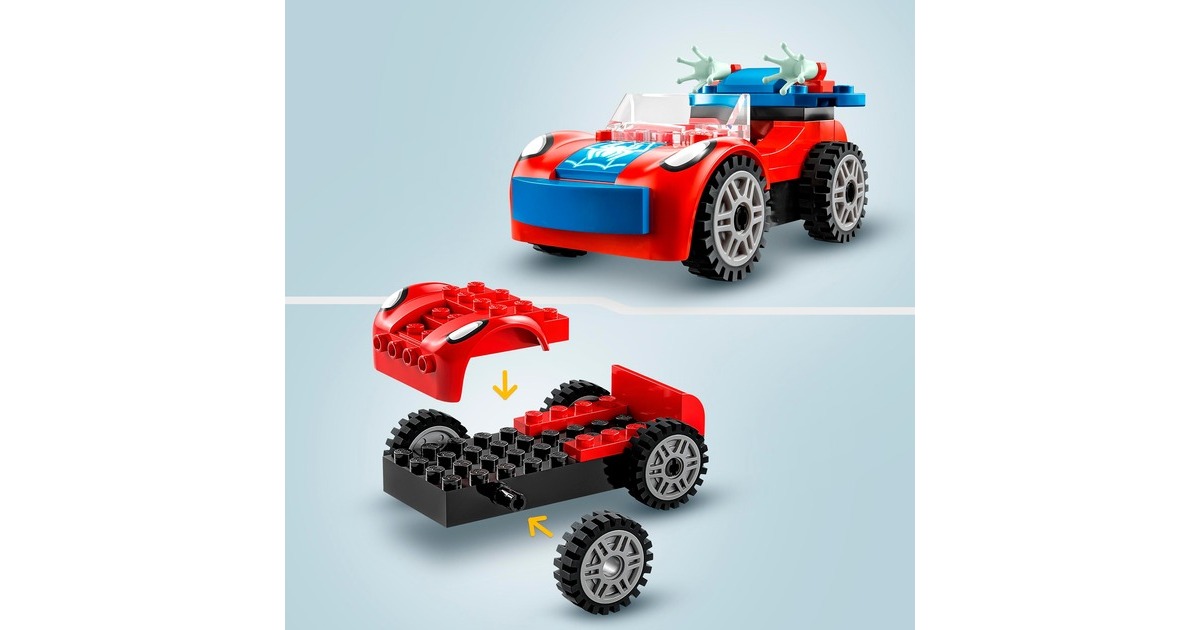 LEGO 10789 Marvel Spidey und seine Super-Freunde Spider-Mans Auto und Doc Ock, Konstruktionsspielzeug