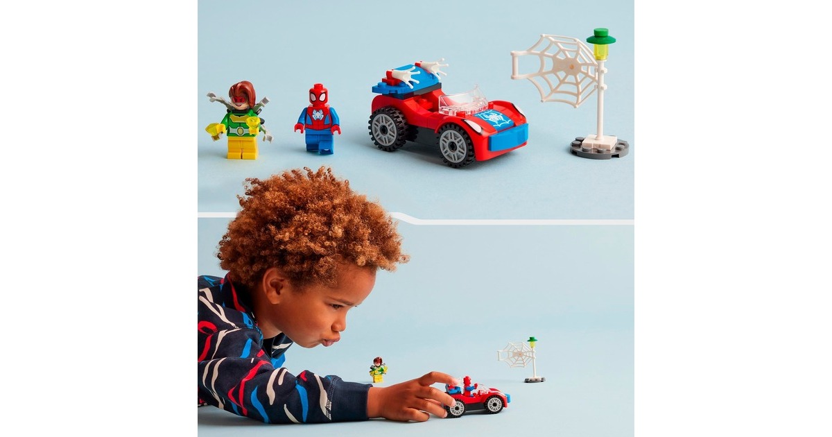 LEGO 10789 Marvel Spidey und seine Super-Freunde Spider-Mans Auto und Doc Ock, Konstruktionsspielzeug