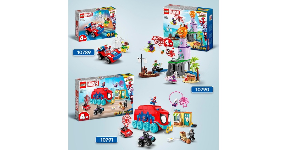 LEGO 10789 Marvel Spidey und seine Super-Freunde Spider-Mans Auto und Doc Ock, Konstruktionsspielzeug