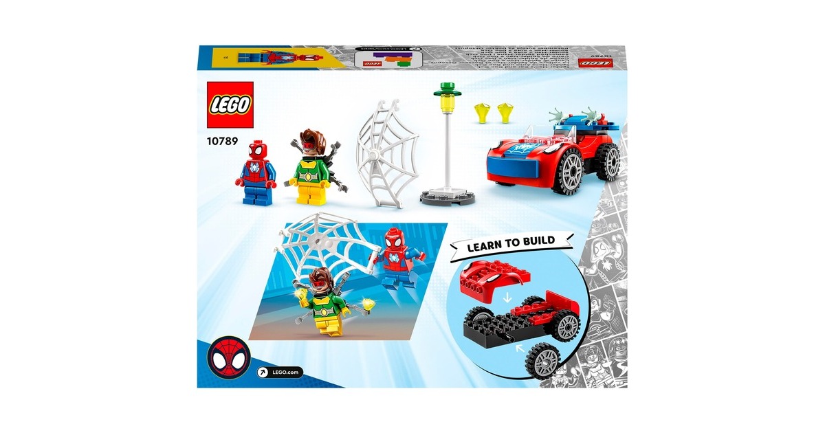 LEGO 10789 Marvel Spidey und seine Super-Freunde Spider-Mans Auto und Doc Ock, Konstruktionsspielzeug