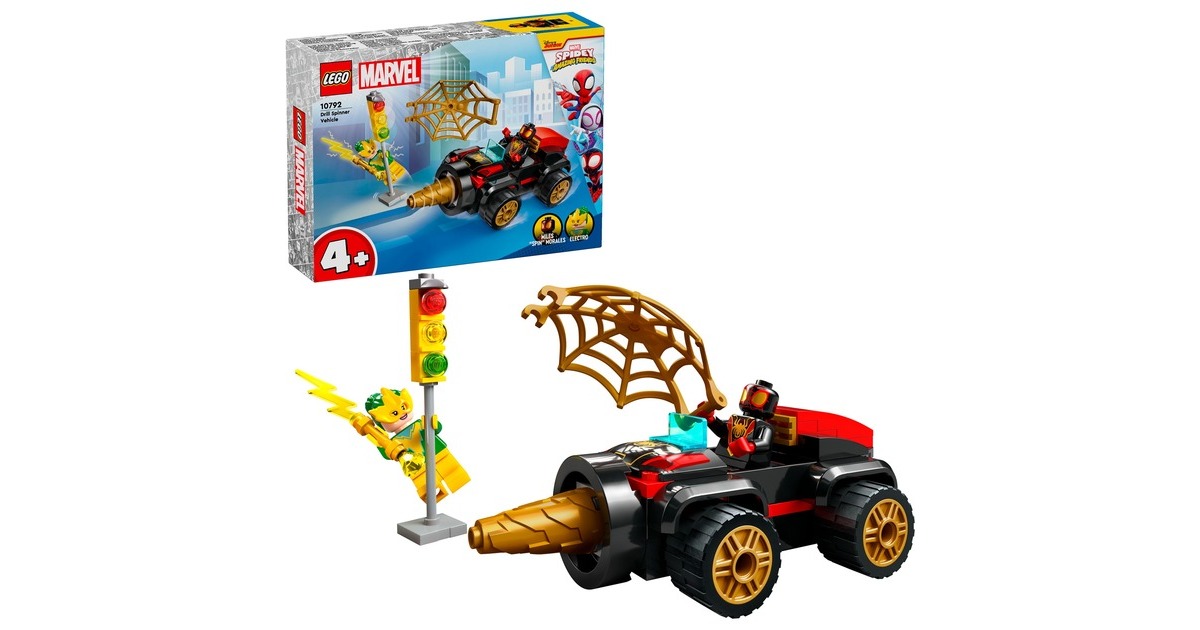 LEGO 10792 Marvel Spidey und seine Super-Freunde Spideys Bohrfahrzeug, Konstruktionsspielzeug