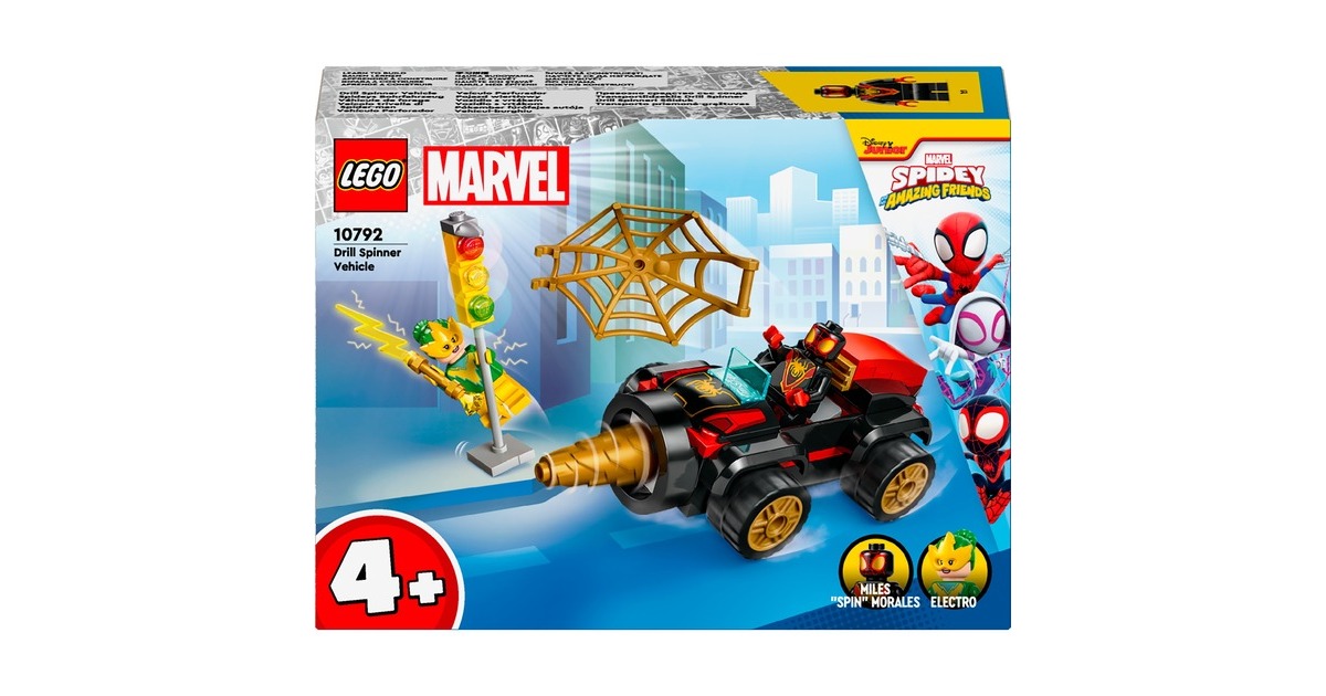 LEGO 10792 Marvel Spidey und seine Super-Freunde Spideys Bohrfahrzeug, Konstruktionsspielzeug