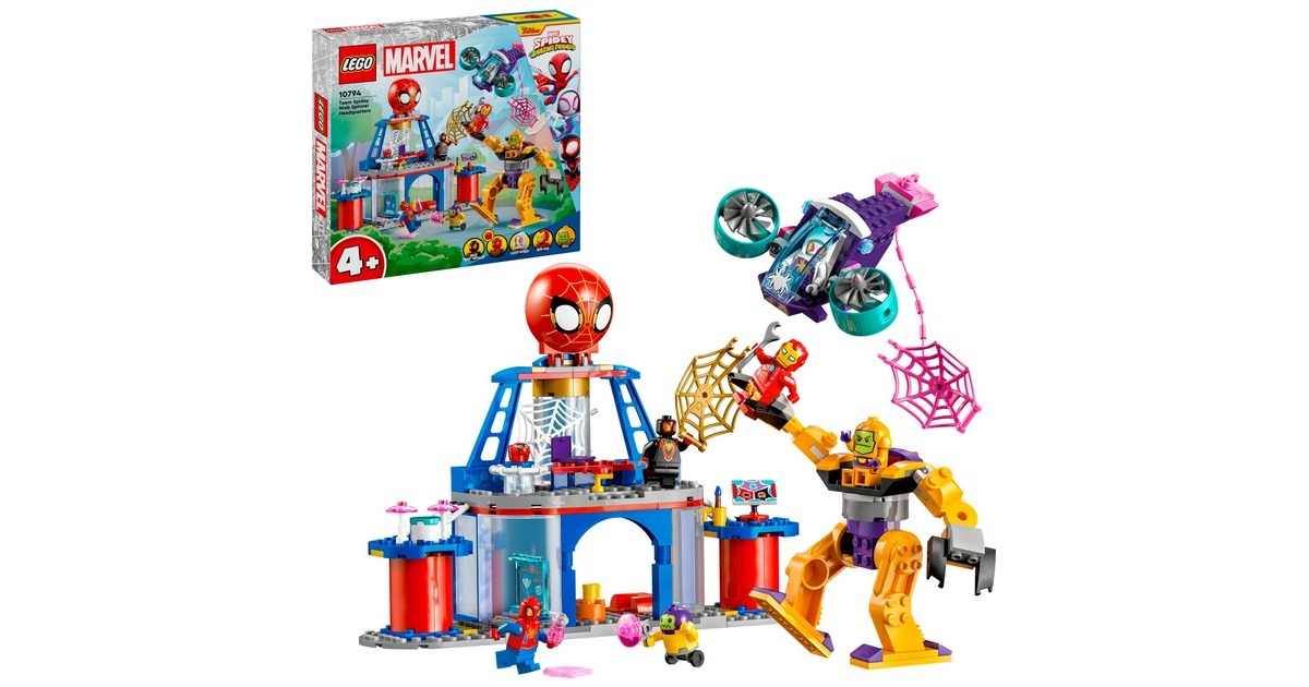 LEGO 10794 Marvel Spidey und seine Super-Freunde Das Hauptquartier von Spideys Team, Konstruktionsspielzeug
