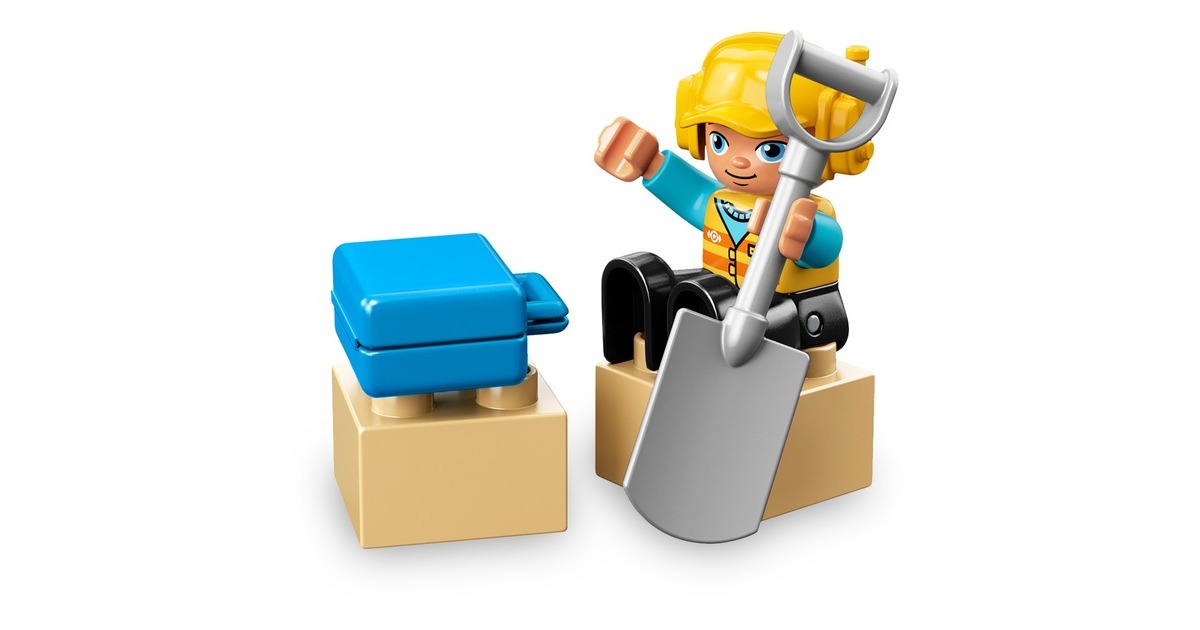 LEGO 10872 DUPLO Eisenbahnbrücke und Schienen, Konstruktionsspielzeug