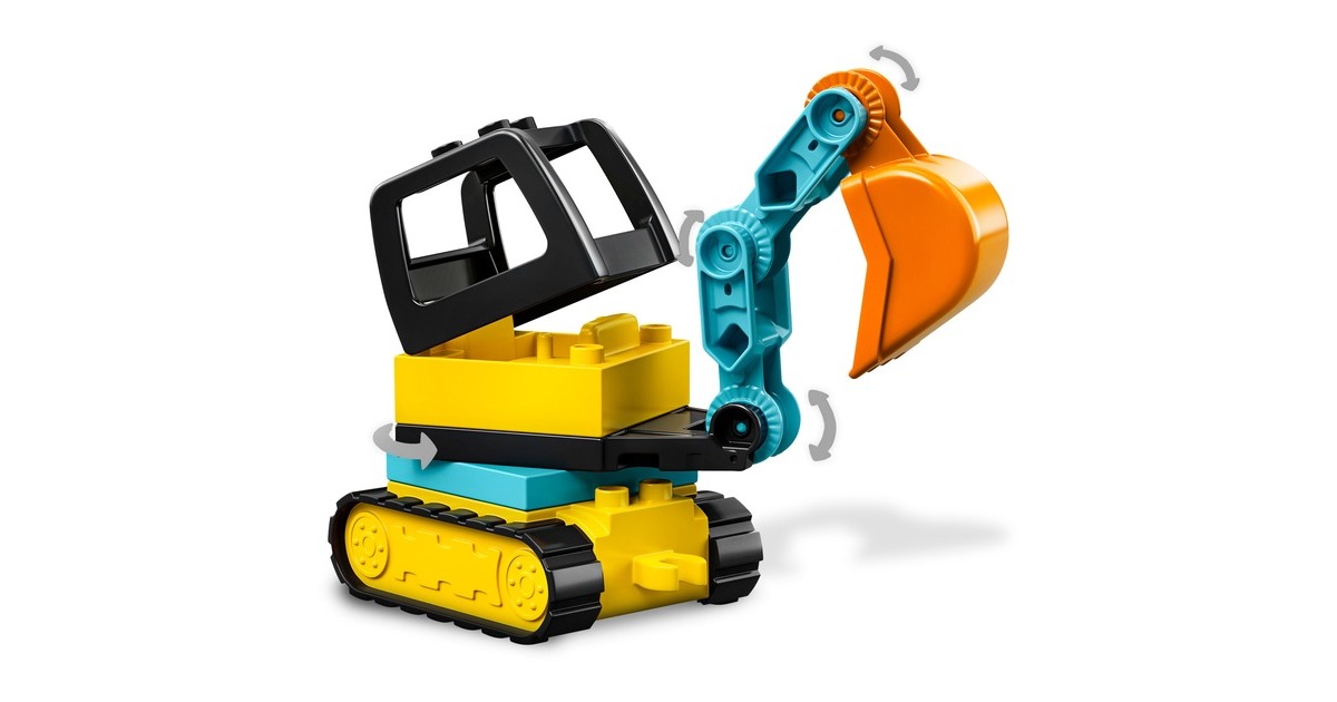 LEGO 10931 DUPLO Bagger und Laster, Konstruktionsspielzeug