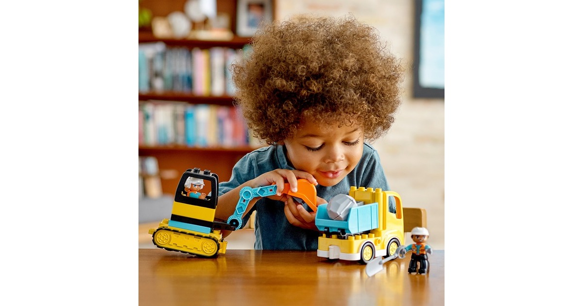 LEGO 10931 DUPLO Bagger und Laster, Konstruktionsspielzeug