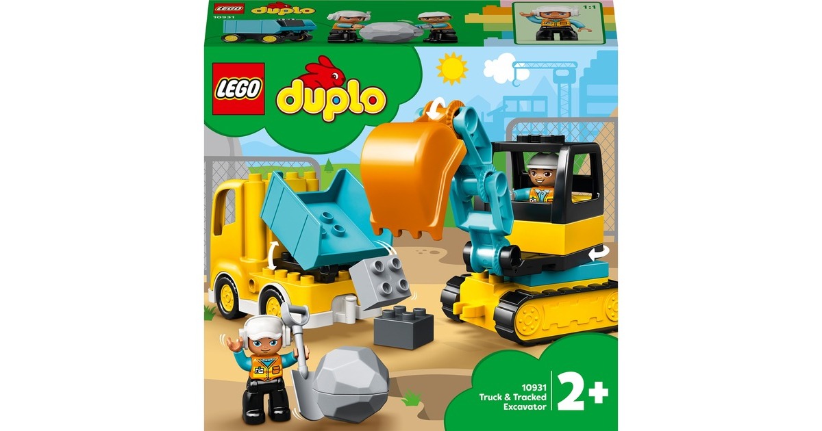 LEGO 10931 DUPLO Bagger und Laster, Konstruktionsspielzeug