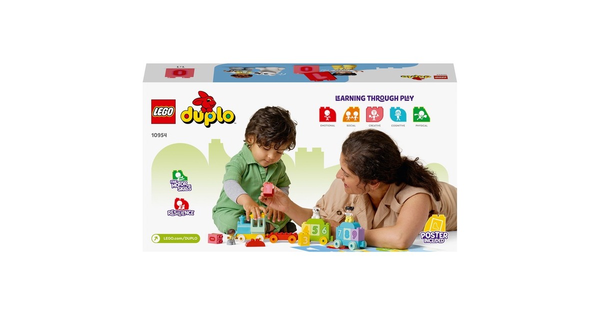 LEGO 10954 DUPLO Zahlenzug - Zählen lernen, Konstruktionsspielzeug