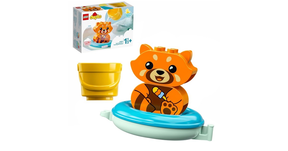 LEGO 10964 DUPLO Badewannenspaß: Schwimmender Panda, Konstruktionsspielzeug