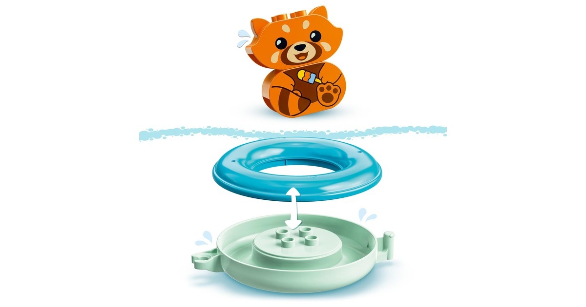 LEGO 10964 DUPLO Badewannenspaß: Schwimmender Panda, Konstruktionsspielzeug