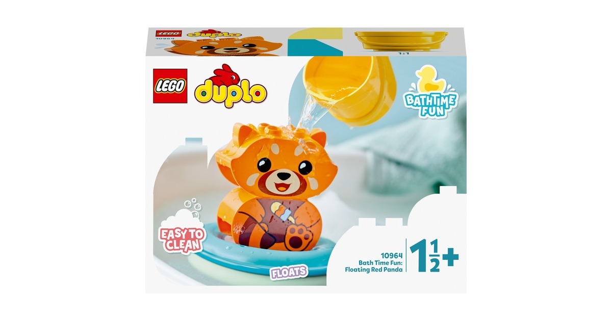 LEGO 10964 DUPLO Badewannenspaß: Schwimmender Panda, Konstruktionsspielzeug