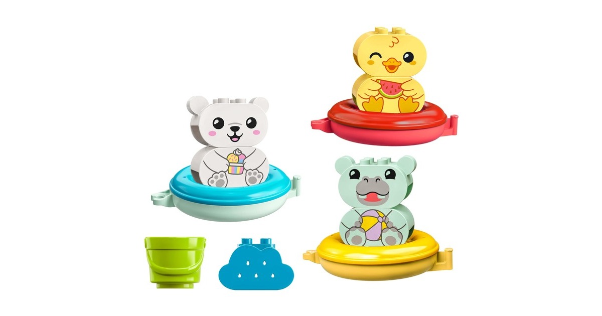 LEGO 10965 DUPLO Badewannenspaß: Schwimmender Tierzug, Konstruktionsspielzeug