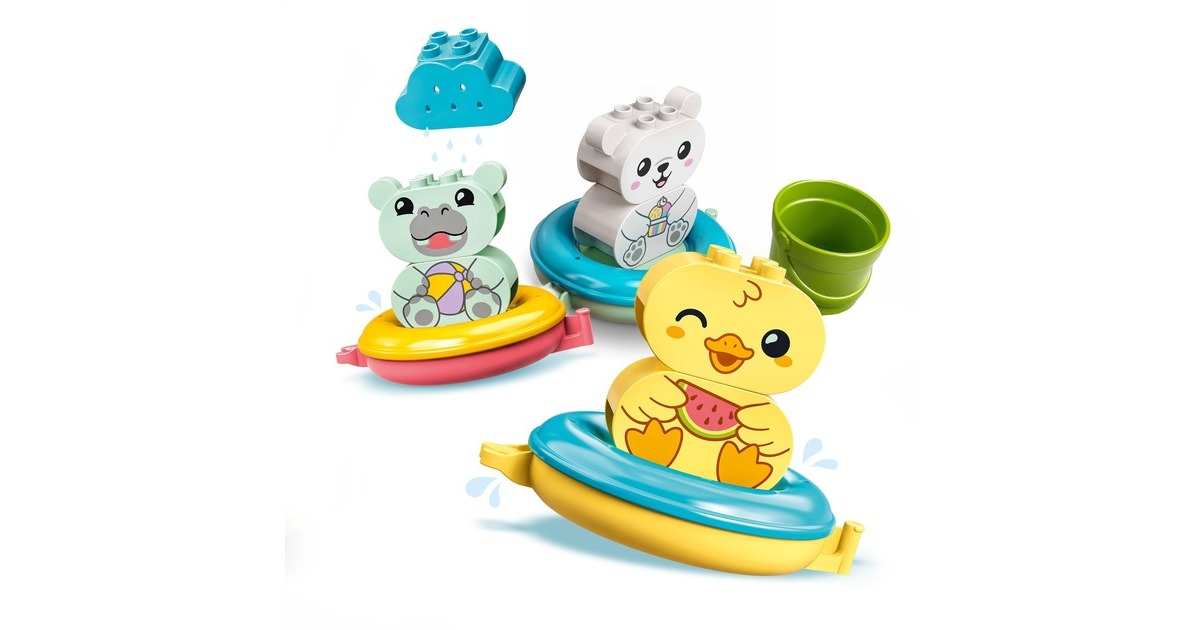 LEGO 10965 DUPLO Badewannenspaß: Schwimmender Tierzug, Konstruktionsspielzeug