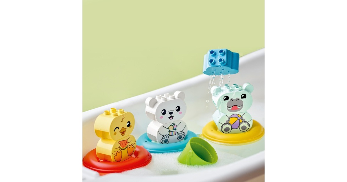 LEGO 10965 DUPLO Badewannenspaß: Schwimmender Tierzug, Konstruktionsspielzeug