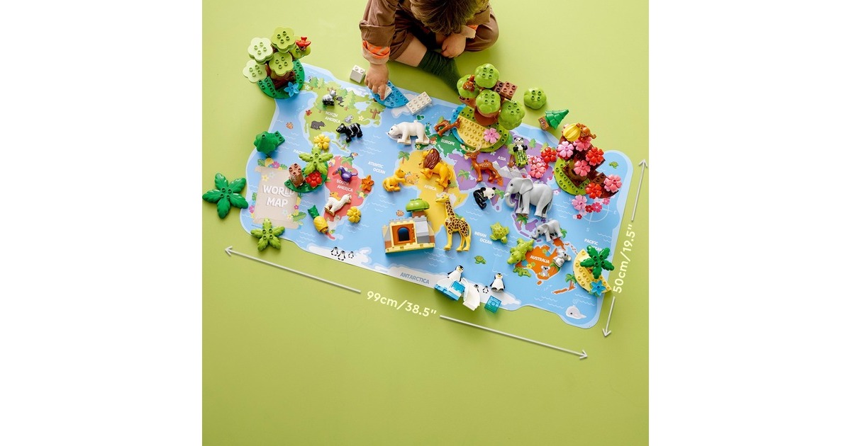 LEGO 10975 DUPLO Wilde Tiere der Welt, Konstruktionsspielzeug(Mit Sound-Stein)