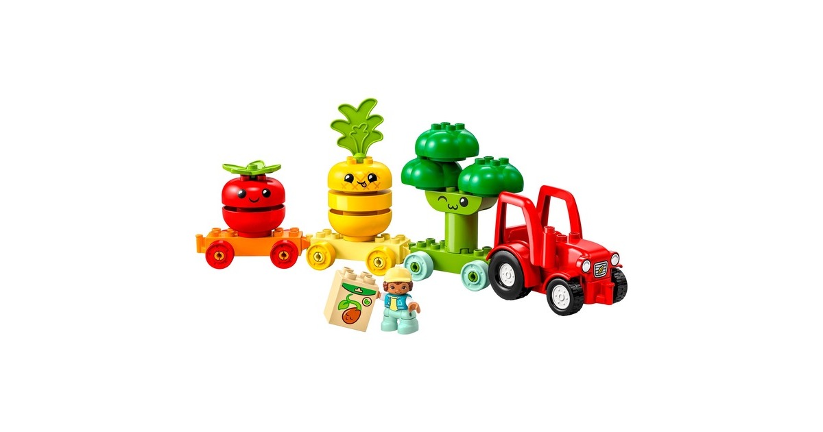 LEGO 10982 DUPLO Obst- und Gemüse-Traktor, Konstruktionsspielzeug