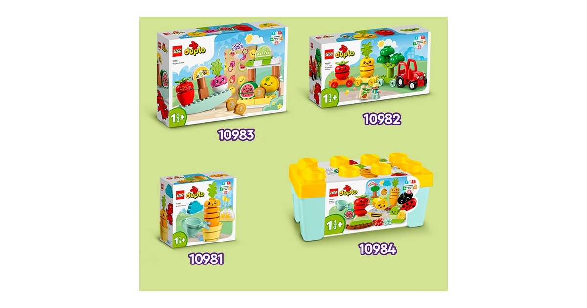 LEGO 10982 DUPLO Obst- und Gemüse-Traktor, Konstruktionsspielzeug