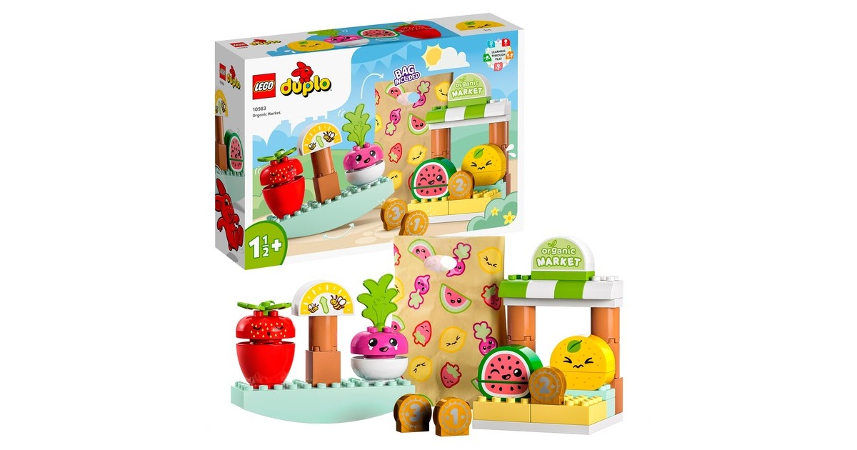 LEGO 10983 DUPLO Biomarkt, Konstruktionsspielzeug
