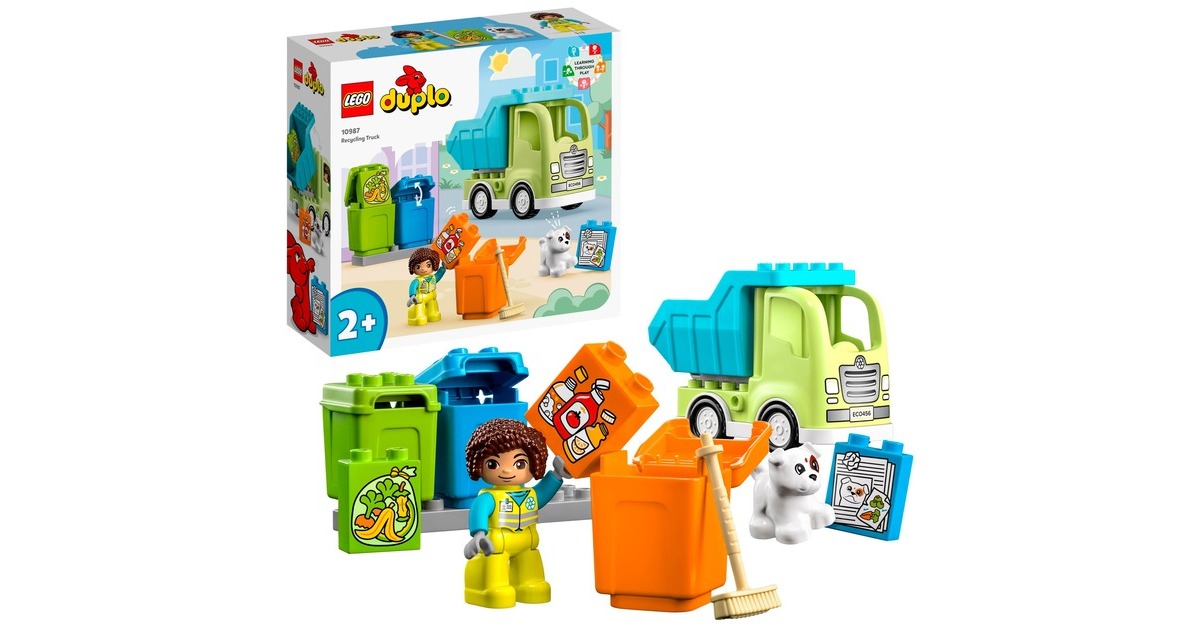 LEGO 10987 DUPLO Recycling-LKW, Konstruktionsspielzeug