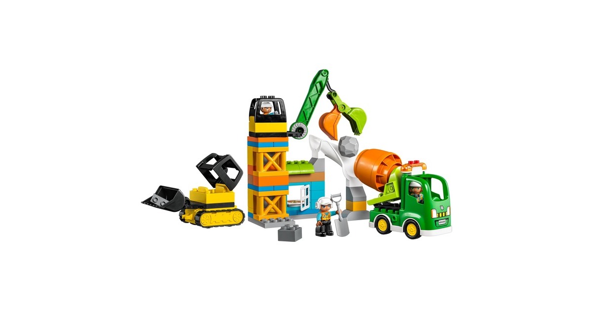 LEGO 10990 DUPLO Baustelle mit Baufahrzeugen, Konstruktionsspielzeug