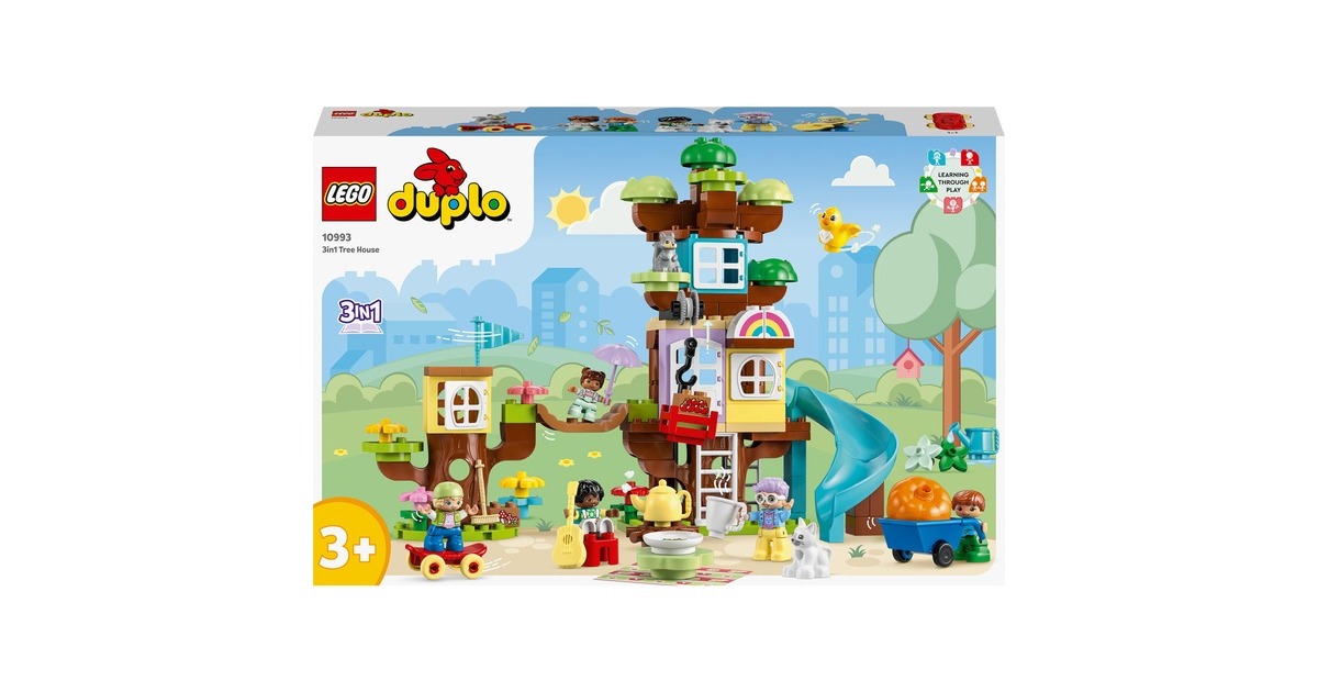 LEGO 10993 DUPLO 3-in-1-Baumhaus, Konstruktionsspielzeug