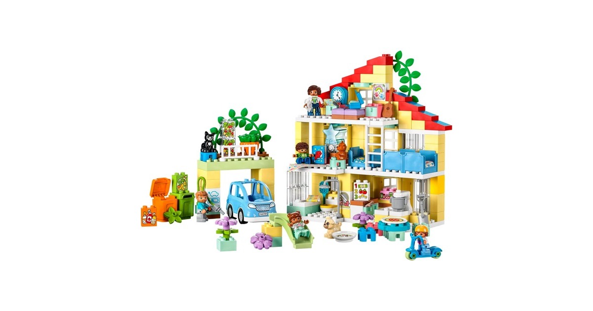 LEGO 10994 DUPLO 3-in-1-Familienhaus, Konstruktionsspielzeug