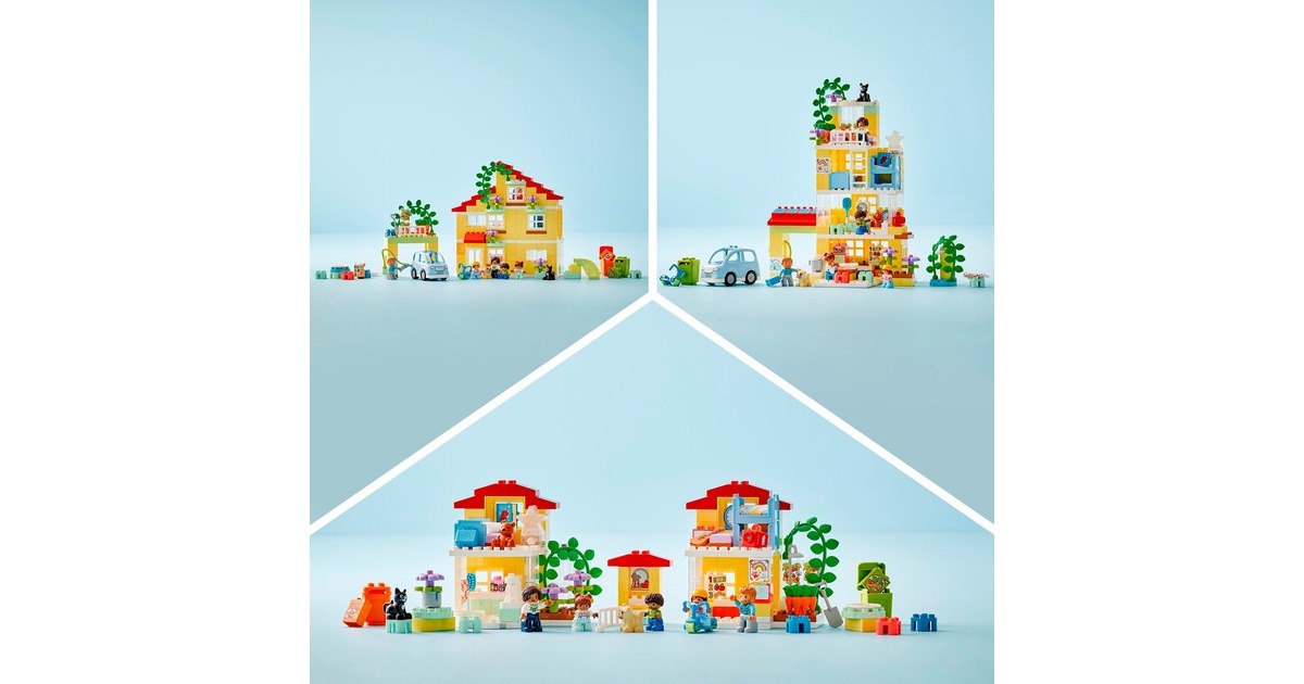 LEGO 10994 DUPLO 3-in-1-Familienhaus, Konstruktionsspielzeug