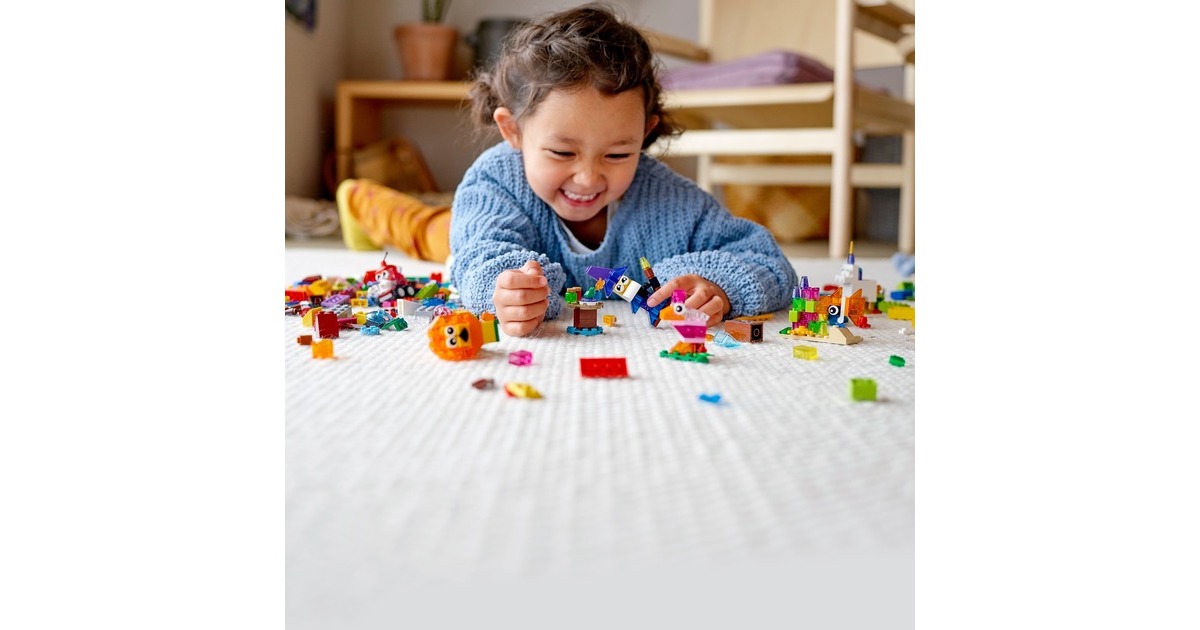 LEGO 11013 Classic Kreativ-Bauset mit durchsichtigen Steinen, Konstruktionsspielzeug